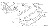 Diagram for 2013 Nissan Maxima Bumper - 85022-9N00H