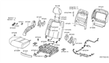 Diagram for 2013 Nissan Maxima Seat Cushion - 87300-9DC1E