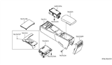 Diagram for Nissan Maxima Center Console Base - 96911-ZX70A