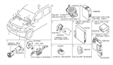 Diagram for 2007 Nissan Armada Body Control Module - 284B1-8S100