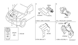 Diagram for 2007 Nissan Armada Transmitter - 28268-8S200