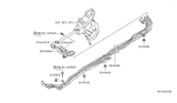 Diagram for 2011 Nissan Armada A/C Hose - 92470-ZZ50A