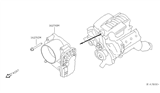 Diagram for 2010 Nissan Titan Throttle Body - 16119-7S000