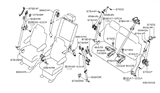 Diagram for Nissan Seat Belt - 89842-ZQ08B