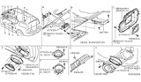 Diagram for Nissan Altima Car Speakers - 28154-5Z200