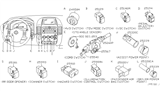 Diagram for 2003 Nissan Murano Wiper Switch - 25260-CA000