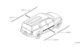 Diagram for 2006 Nissan Armada Door Moldings - 82871-7S080