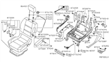 Diagram for 2012 Nissan Armada Seat Cushion - 87300-9GD1A