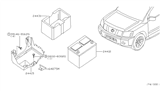 Diagram for Nissan NV Car Batteries - 24410-9CA0B