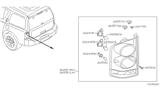 Diagram for Nissan Armada Tail Light - 26550-7S025