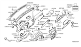 Diagram for 2011 Nissan Armada Glove Box - 68500-9GA0B