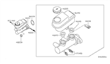 Diagram for Nissan Titan Brake Master Cylinder Reservoir - 46010-7S20A