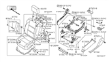 Diagram for 2005 Nissan Armada Seat Motor - 87451-ZC11A