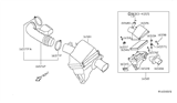 Diagram for 2004 Nissan Titan Air Duct - 16554-7S000