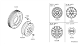 Diagram for 2006 Nissan Armada Wheel Cover - 40342-ZH10A