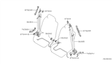 Diagram for 2004 Nissan Armada Seat Belt - 86842-7S082