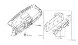 Diagram for Nissan Armada Blower Control Switches - 27500-ZC300