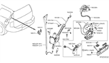 Diagram for 2010 Nissan Armada Door Striker - 90570-ZQ00B