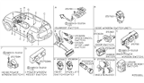 Diagram for Nissan Armada Seat Heater Switch - 25500-7S000