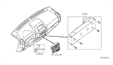 Diagram for 2011 Nissan Armada A/C Switch - 27500-ZZ50B