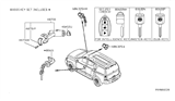 Diagram for 2011 Nissan Armada Ignition Lock Cylinder - 48700-ZQ10A