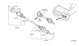 Diagram for 2010 Nissan Titan Axle Shaft - 39100-7S000