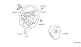 Diagram for 2011 Nissan Titan Steering Wheel - 48430-ZQ01A