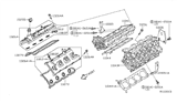 Diagram for 2009 Nissan Titan Cylinder Head - 11090-ZE00A