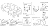 Diagram for 2006 Nissan Armada Parking Assist Distance Sensor - 25994-7S000