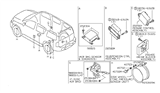 Diagram for 2015 Nissan Armada Air Bag Sensor - 98820-9GE9A