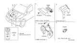 Diagram for 2009 Nissan Armada Air Bag Sensor - 98581-ZT08A