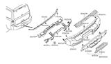 Diagram for 2011 Nissan Armada Bumper - 85014-ZQ00A