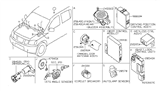 Diagram for 2006 Nissan Armada Body Control Module - 284B1-ZE10A