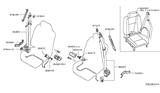 Diagram for 2013 Nissan Titan Seat Belt - 86885-9GD8B