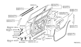 Diagram for Nissan Armada Door Hinge - 82401-7S030