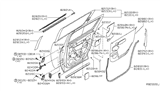 Diagram for 2013 Nissan Armada Door Moldings - 82820-ZC30A