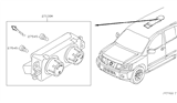 Diagram for 2005 Nissan Armada A/C Switch - 27501-ZC100