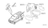 Diagram for 2014 Nissan Armada Car Mirror - 96301-9GE0A
