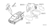 Diagram for 2012 Nissan Armada Car Mirror - 96301-9GE0A