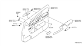 Diagram for 2007 Nissan Armada Armrest - 80960-ZQ00A