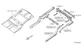 Diagram for 2010 Nissan Armada Rear Crossmember - 75615-7S630