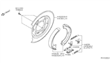 Diagram for Nissan Armada Brake Backing Plate - 44020-7S020