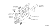 Diagram for 2006 Nissan Armada Armrest - 80960-ZC002