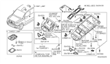 Diagram for Nissan Armada Dome Light - 26430-ZQ82A