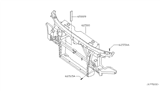 Diagram for 2005 Nissan Armada Radiator Support - 62500-7S025