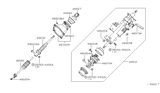 Diagram for 2012 Nissan Titan Intermediate Shaft - 48822-7S000