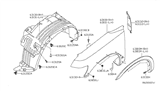 Diagram for 2004 Nissan Titan Wheelhouse - 63882-7S000