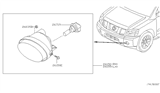 Diagram for 2015 Nissan Armada Fog Light - 26155-ZQ00A