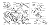 Diagram for 2004 Nissan Armada Center Console Base - 96950-7S000