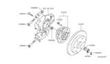 Diagram for 2005 Nissan Armada Wheel Bearing - 43202-7S000